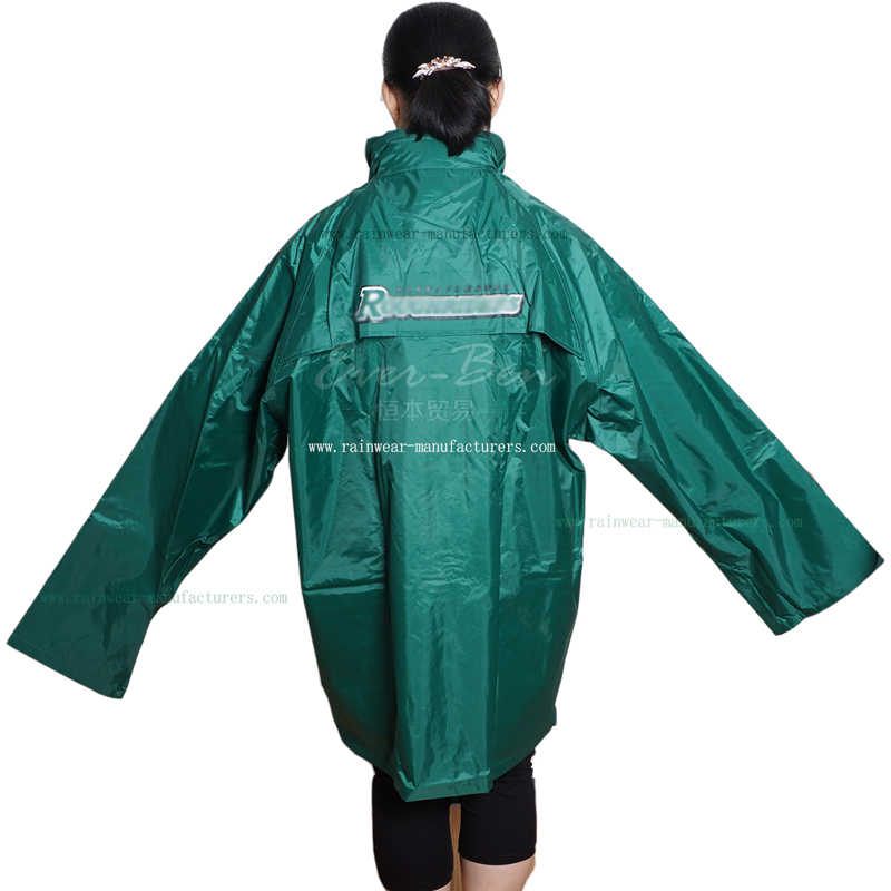Nylon Green waterproof clothing-insulated rain gear